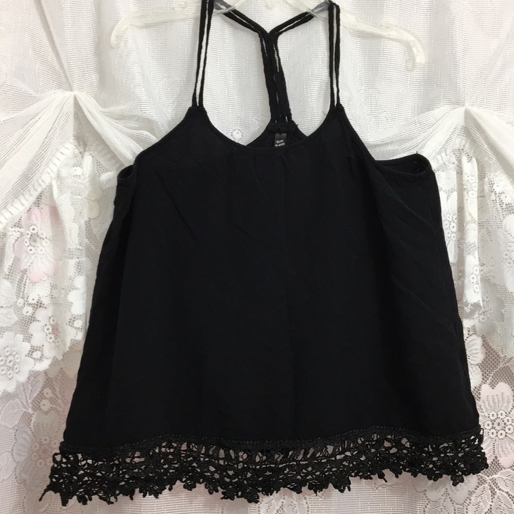 Black crop top